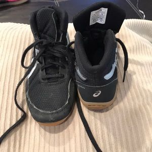 ASICS Matflex Youth's Wrestling Shoes Black/Silver